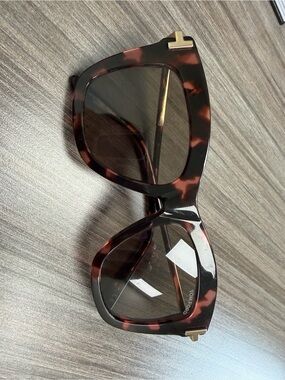 Tom Ford DASHA Cat-Eye Tortoiseshell Sunglasses - Black/Pink